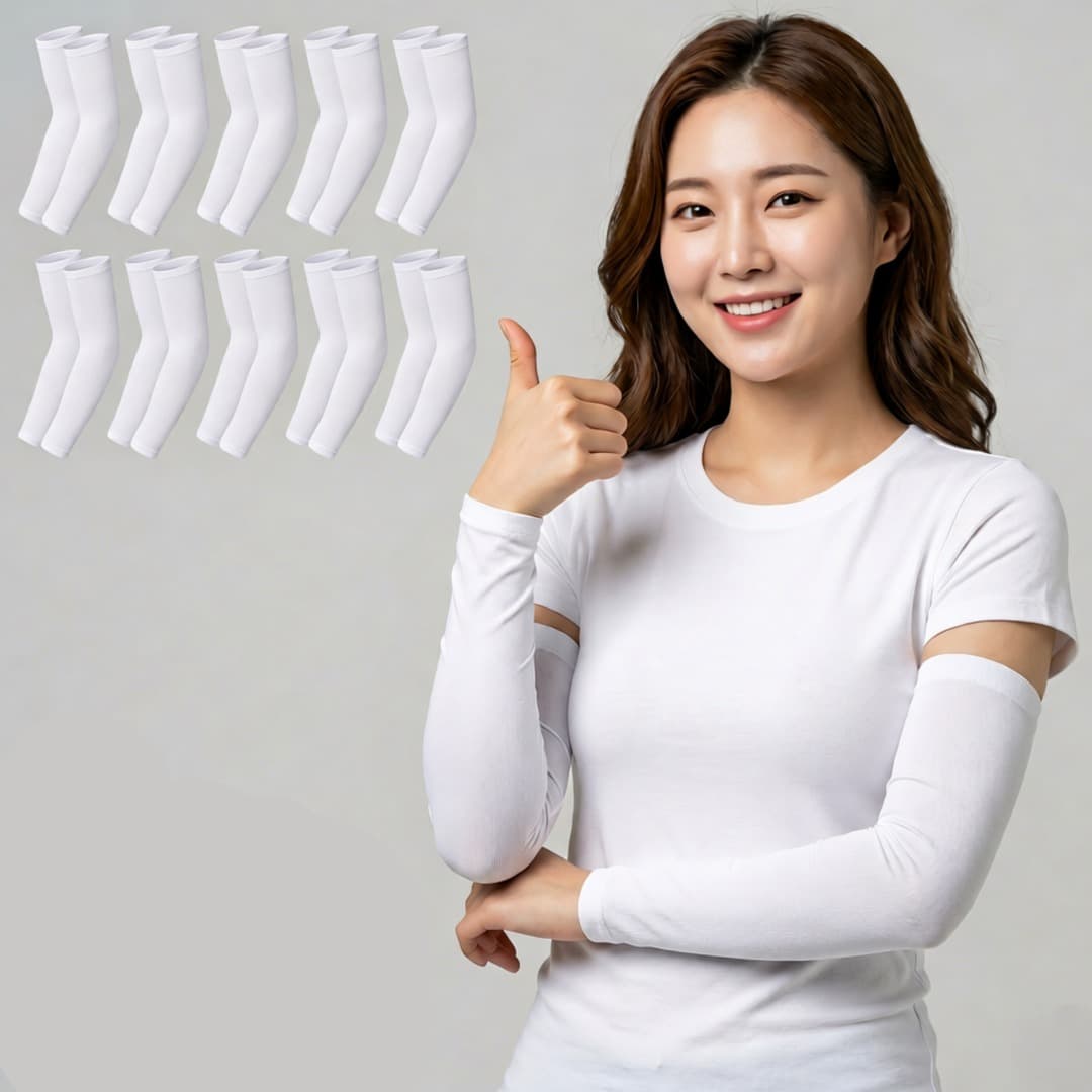세르노 프리미엄 자외선 차단 아이스 쿨토시, 화이트, 10세트